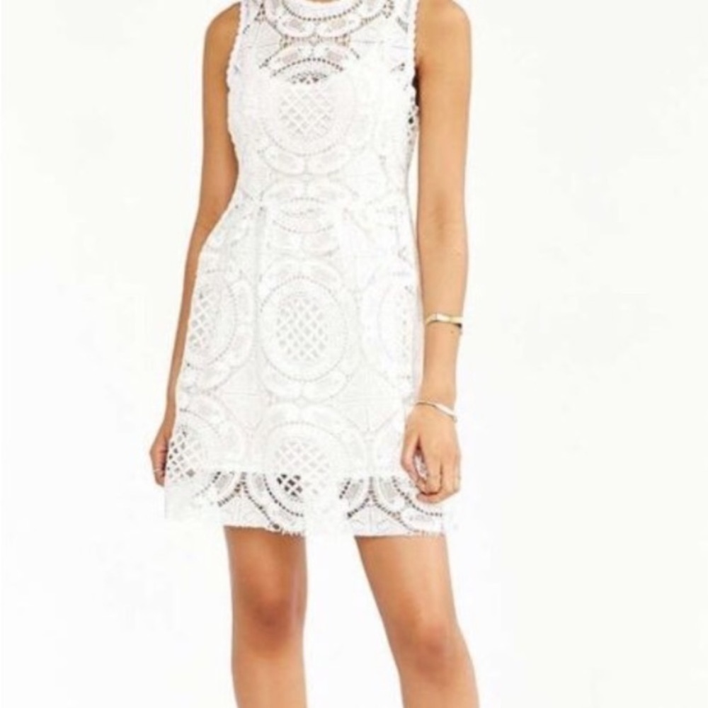 Urban Outfitters Kimchi Blue Lace Girly Feminine Spring Cottagecore White Dress